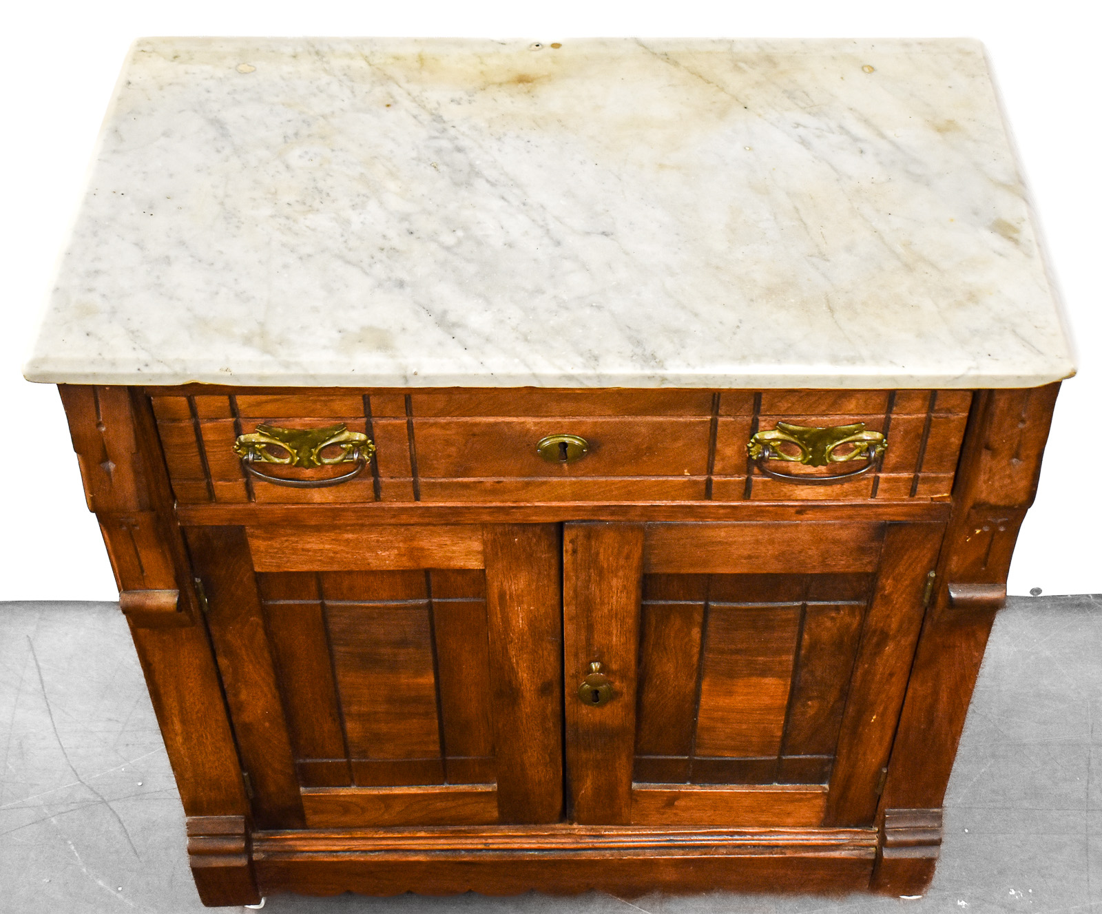 EASTLAKE STYLE WALNUT WASHSTAND