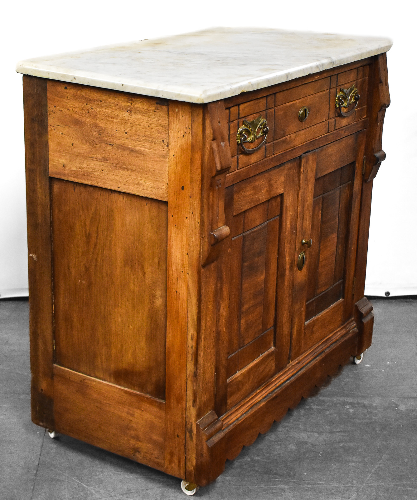 EASTLAKE STYLE WALNUT WASHSTAND