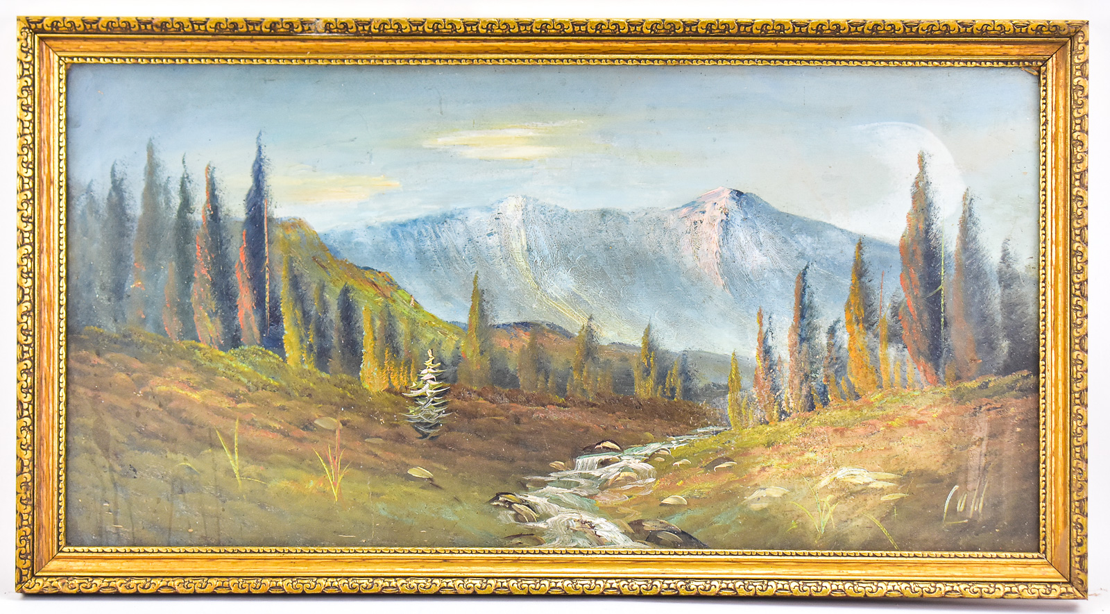 HARRY LEONARD LOPP 'MOUNTAIN LANDSCAPE' OIL PAINTING