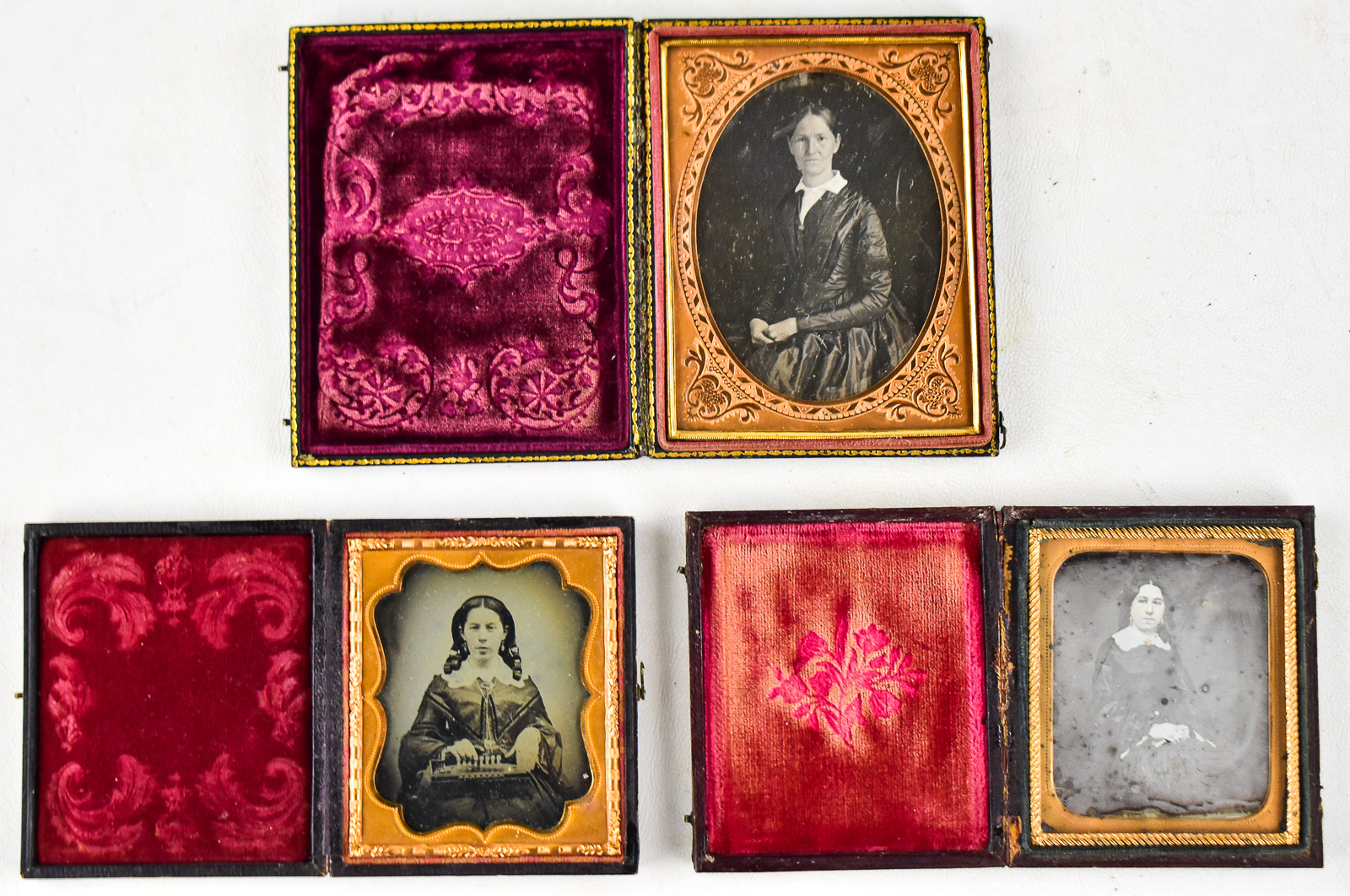 AMROTYPE TRIO OF SEATED WOMAN