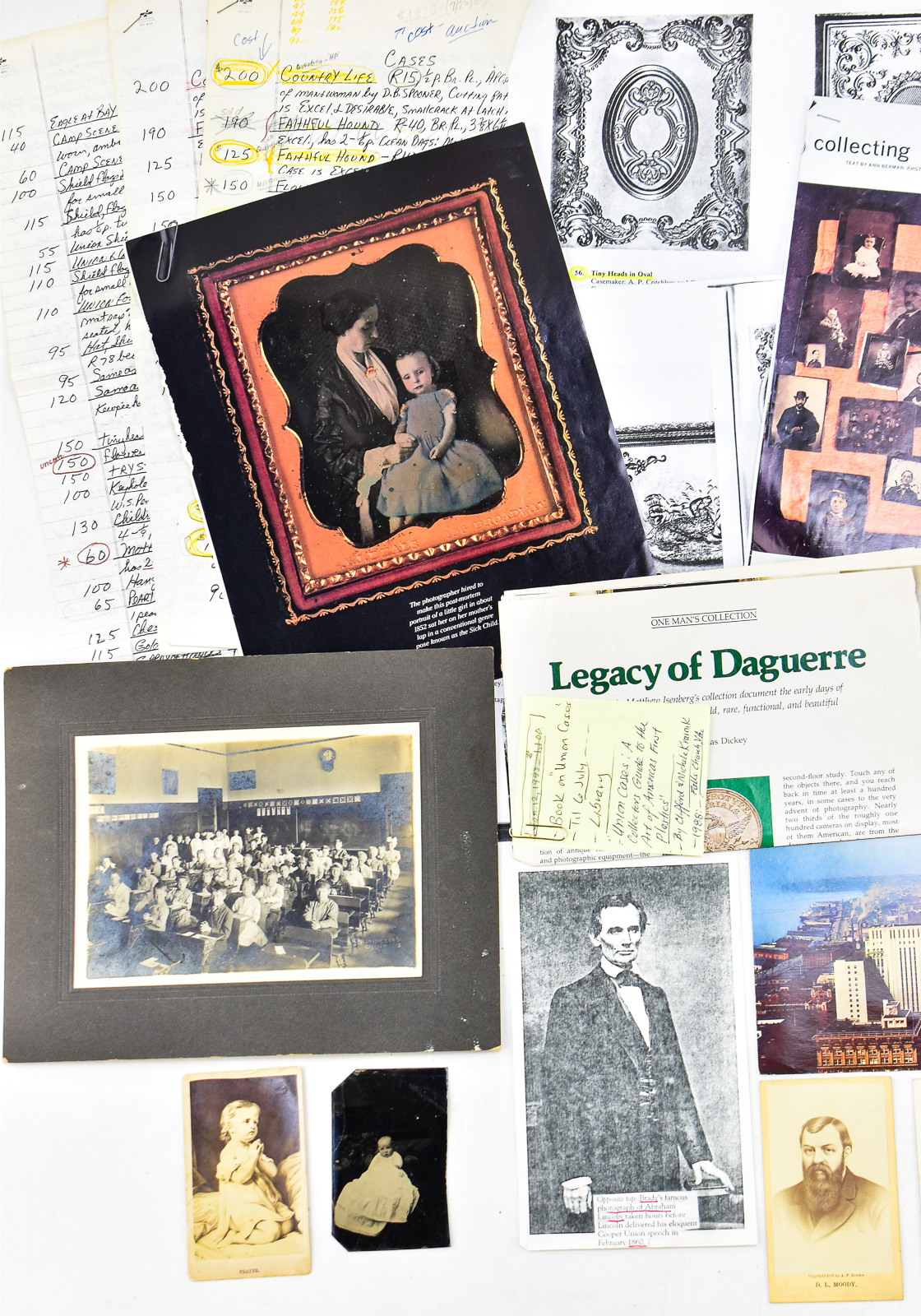 ASSORTED EPHEMERA; PHOTOGRAPHS, POSTCARDS, NEWSPAPER ARTICLES, ETC.