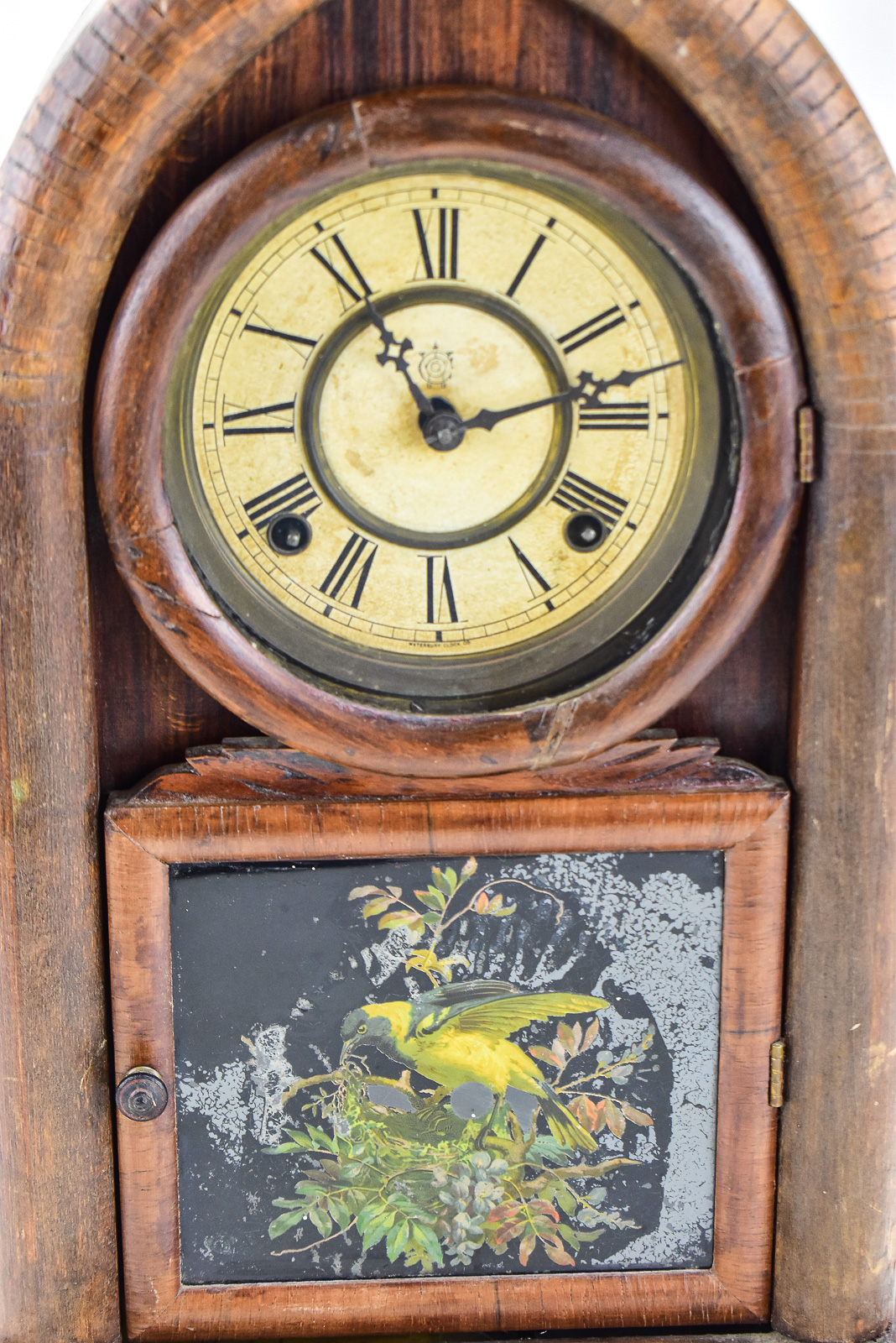 BEEHIVE MANTEL SHELF CLOCK, WATERBURY CLOCK COMPANY