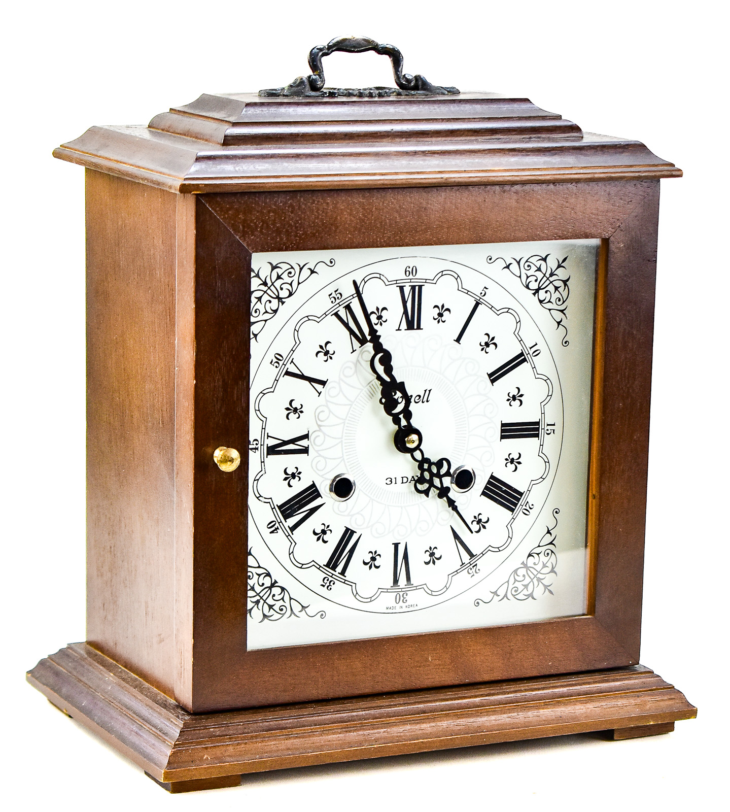RONELL 31-DAY MECHANICAL MANTEL CLOCK