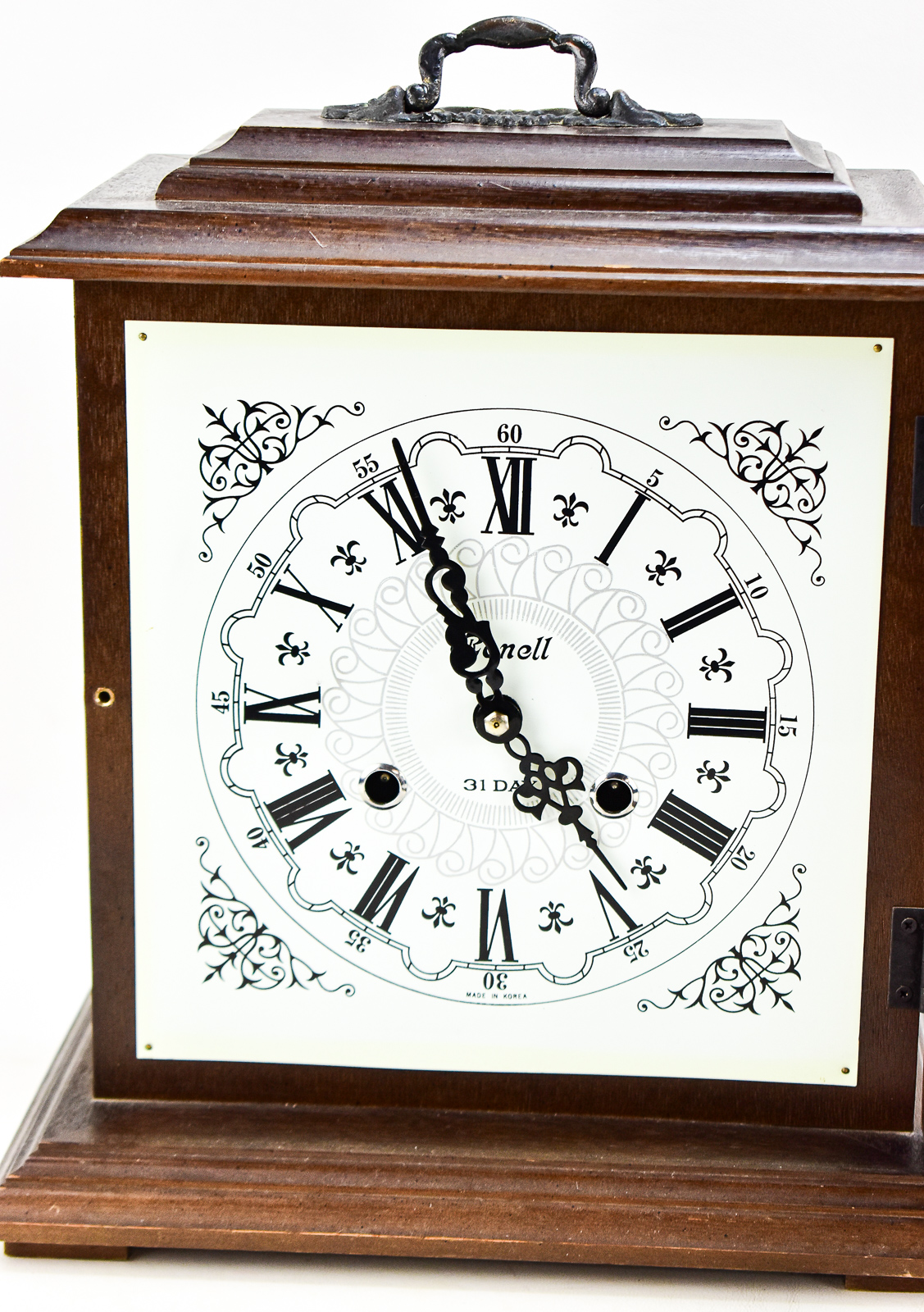RONELL 31-DAY MECHANICAL MANTEL CLOCK