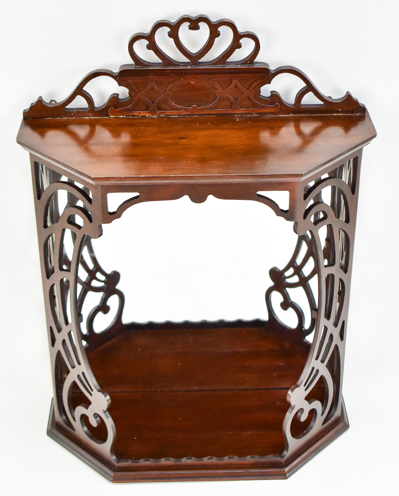 WALL MIRROR-BACK DISPLAY SHELF, BUTLER SPECIALTY COMPANY