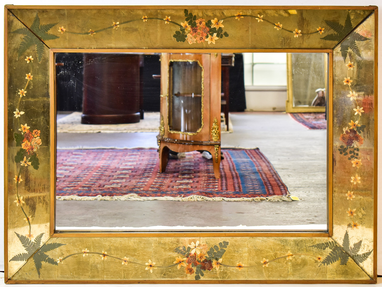 REVERSE PAINTED GLASS (EGLOISE) WALL MIRROR
