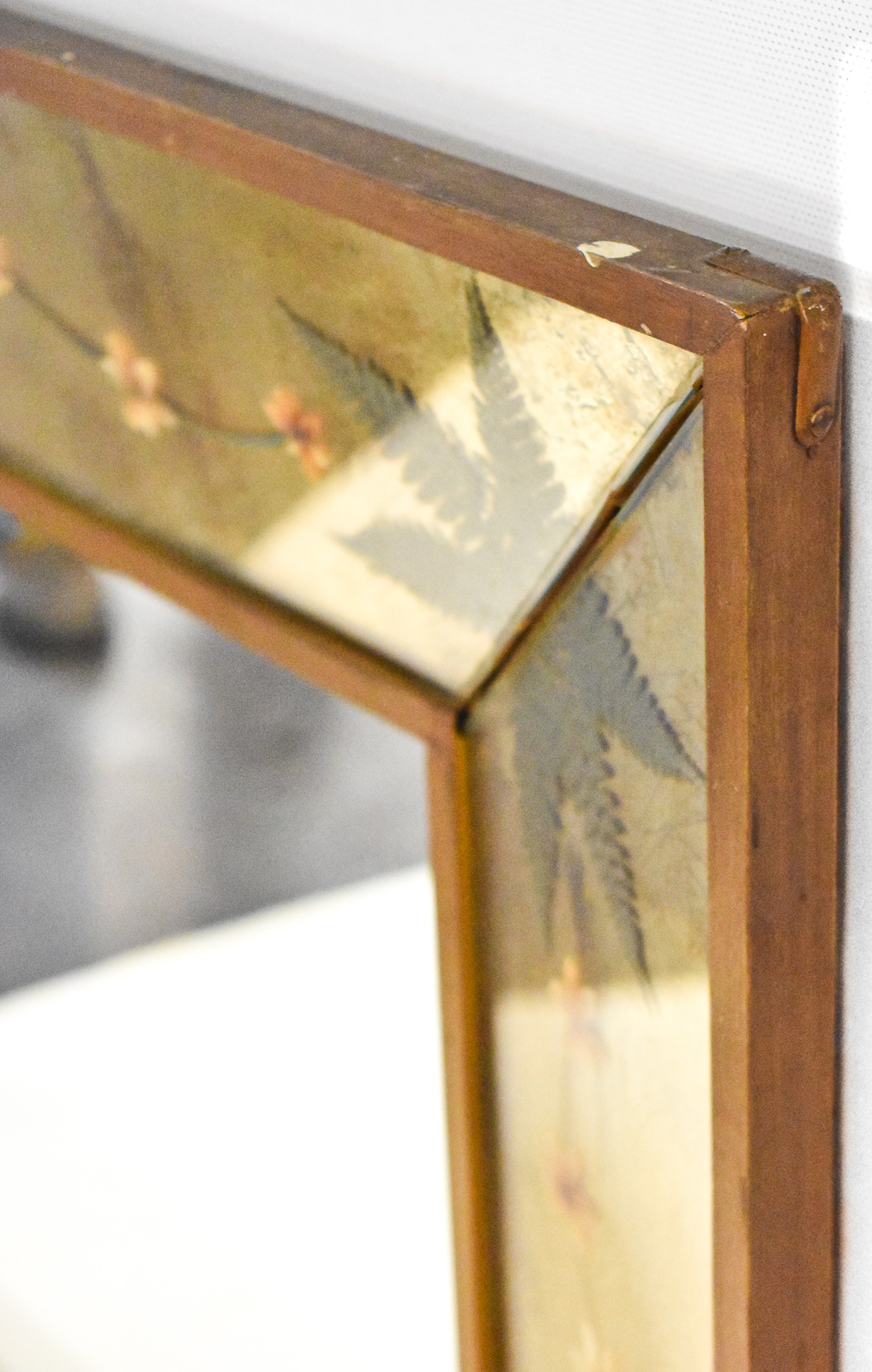REVERSE PAINTED GLASS (EGLOISE) WALL MIRROR