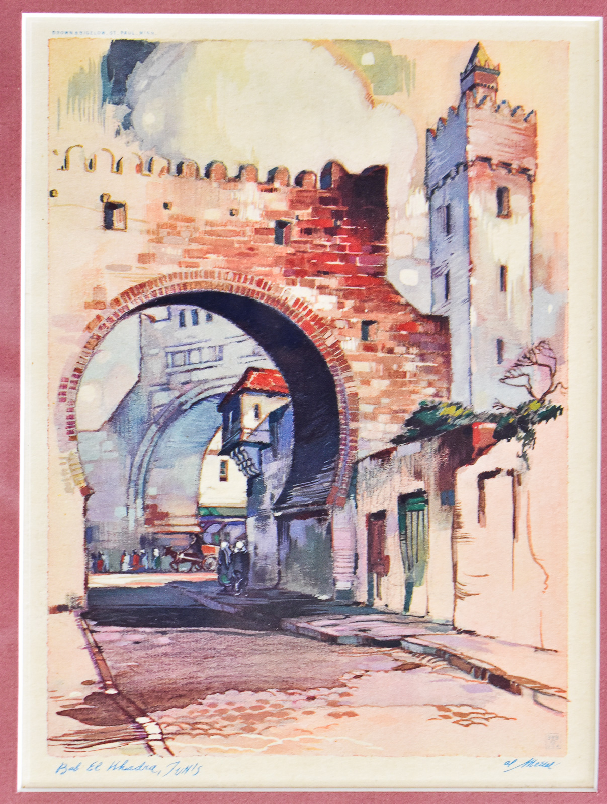COLLECTION OF SIX PRINTS, LITHOGRAPHS, & AND AN ETCHING: CHARLES PINET, AL MATTEL, JEAN CLOUET