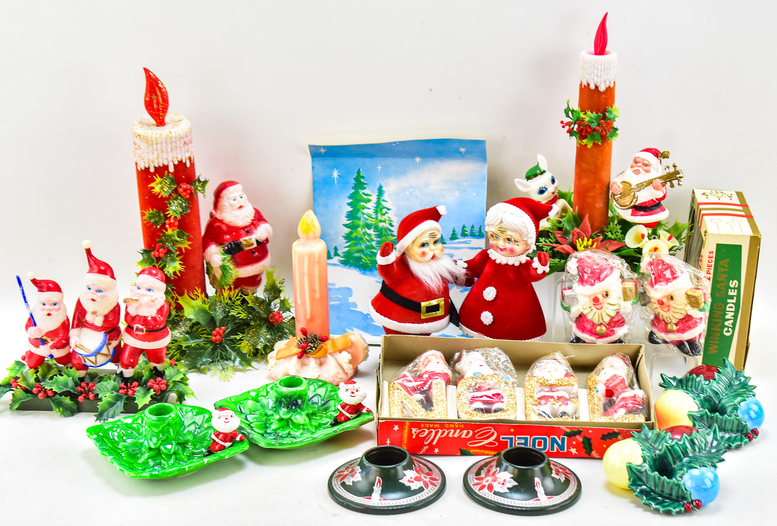 SANTA THEMED CHRISTMAS CANDLE COLLECTION