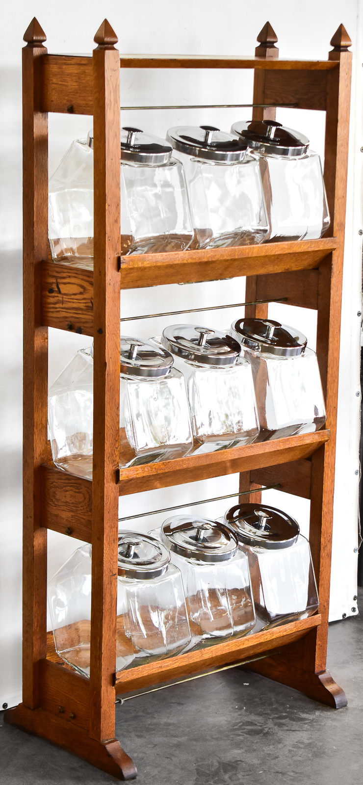 OAK GENERAL STORE BISCUIT/CANDY DISPLAY STAND