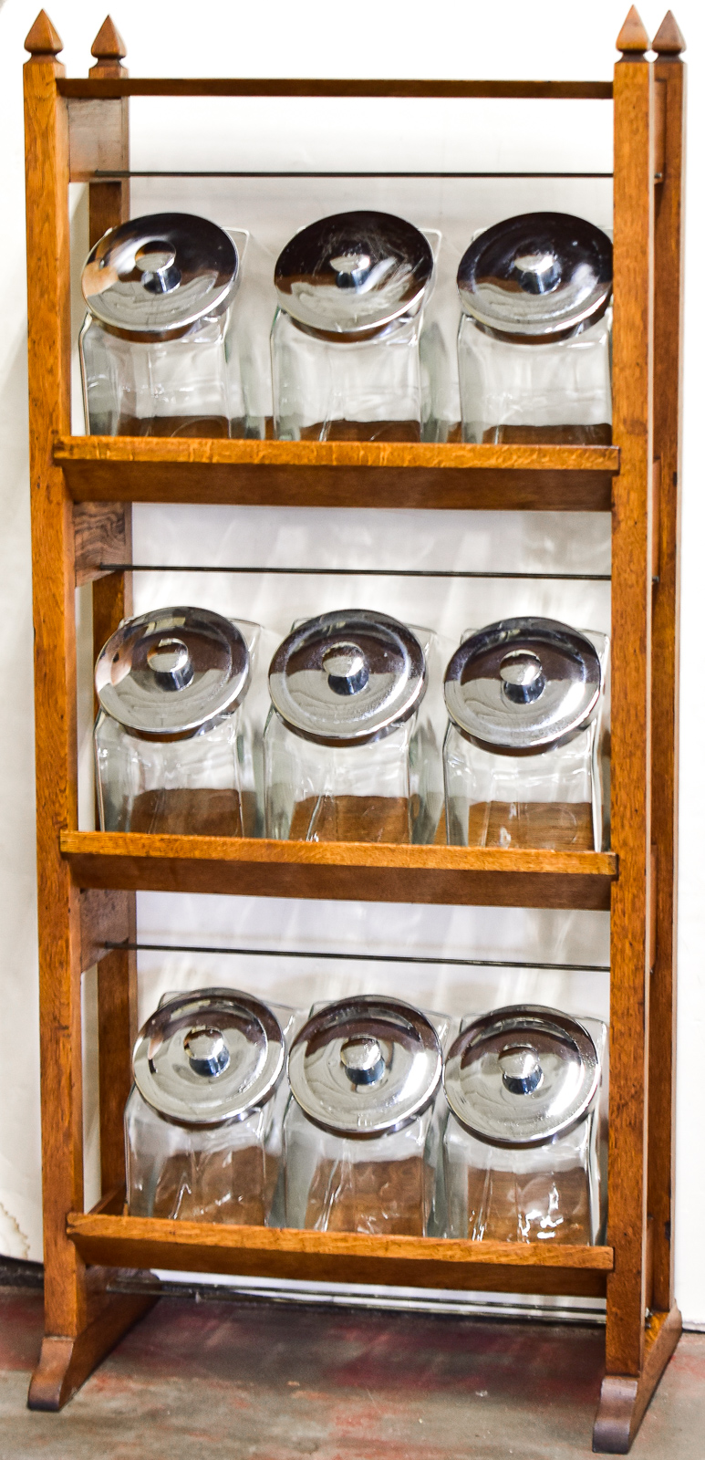 OAK GENERAL STORE BISCUIT/CANDY DISPLAY STAND