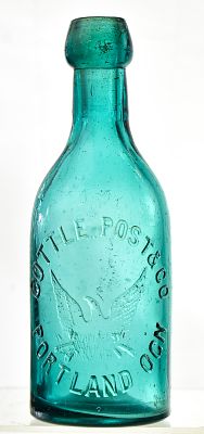 COTTLE POST & COMPANY PORTLAND, OR BLOB-TOP BOTTLE. A Cottle Post &amp; Company - Portland Soda 