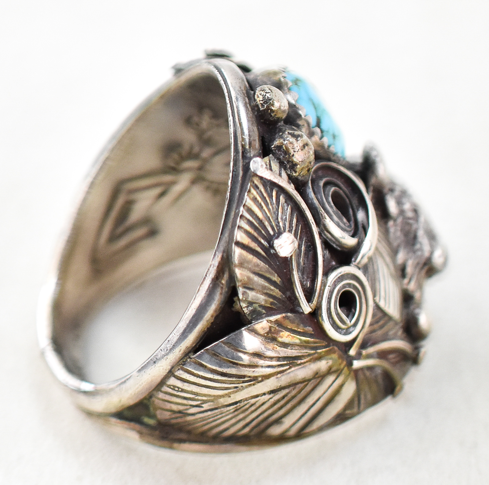 MEN'S BUFFALO STERLING SILVER RING