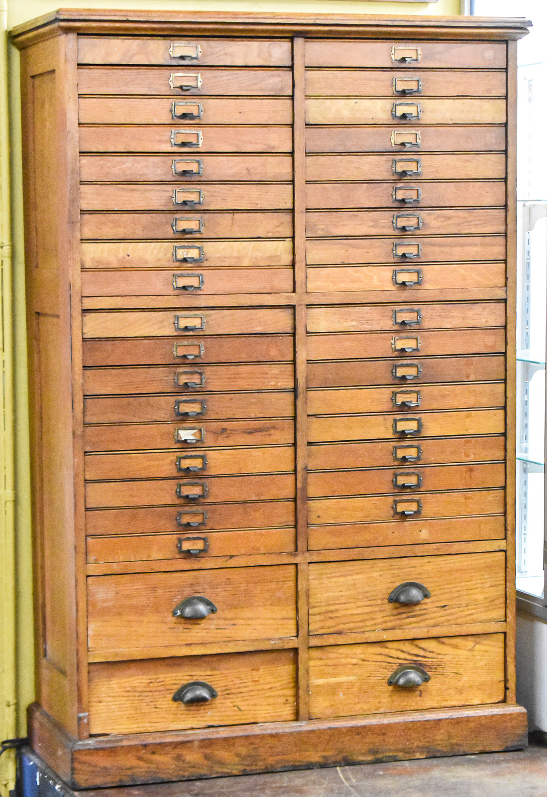 OAK MULTI-DRAWER LETTER CABINET