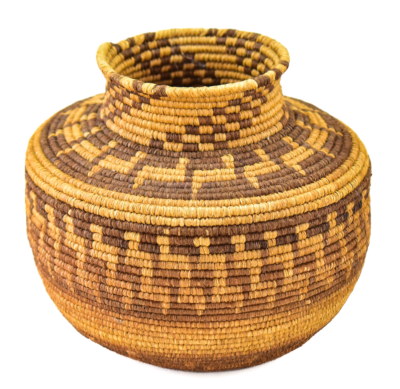 NATIVE AMERICAN COILED OLLA BASKET