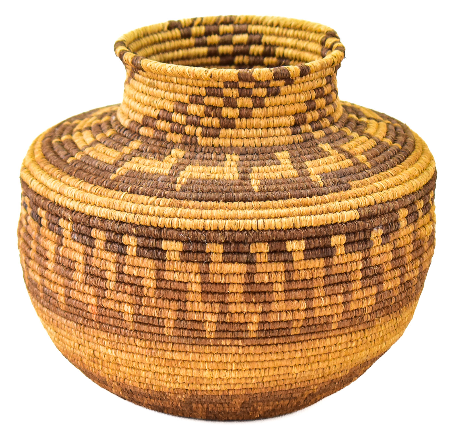 NATIVE AMERICAN COILED OLLA BASKET
