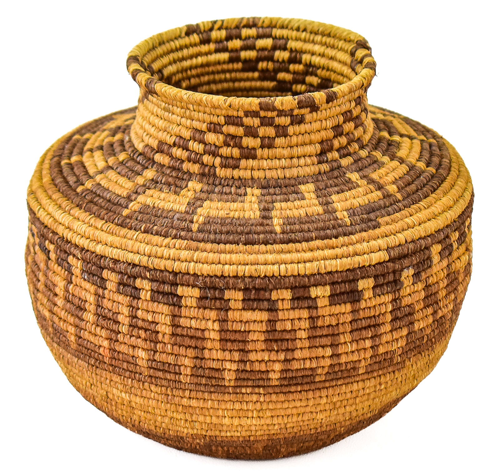 NATIVE AMERICAN COILED OLLA BASKET