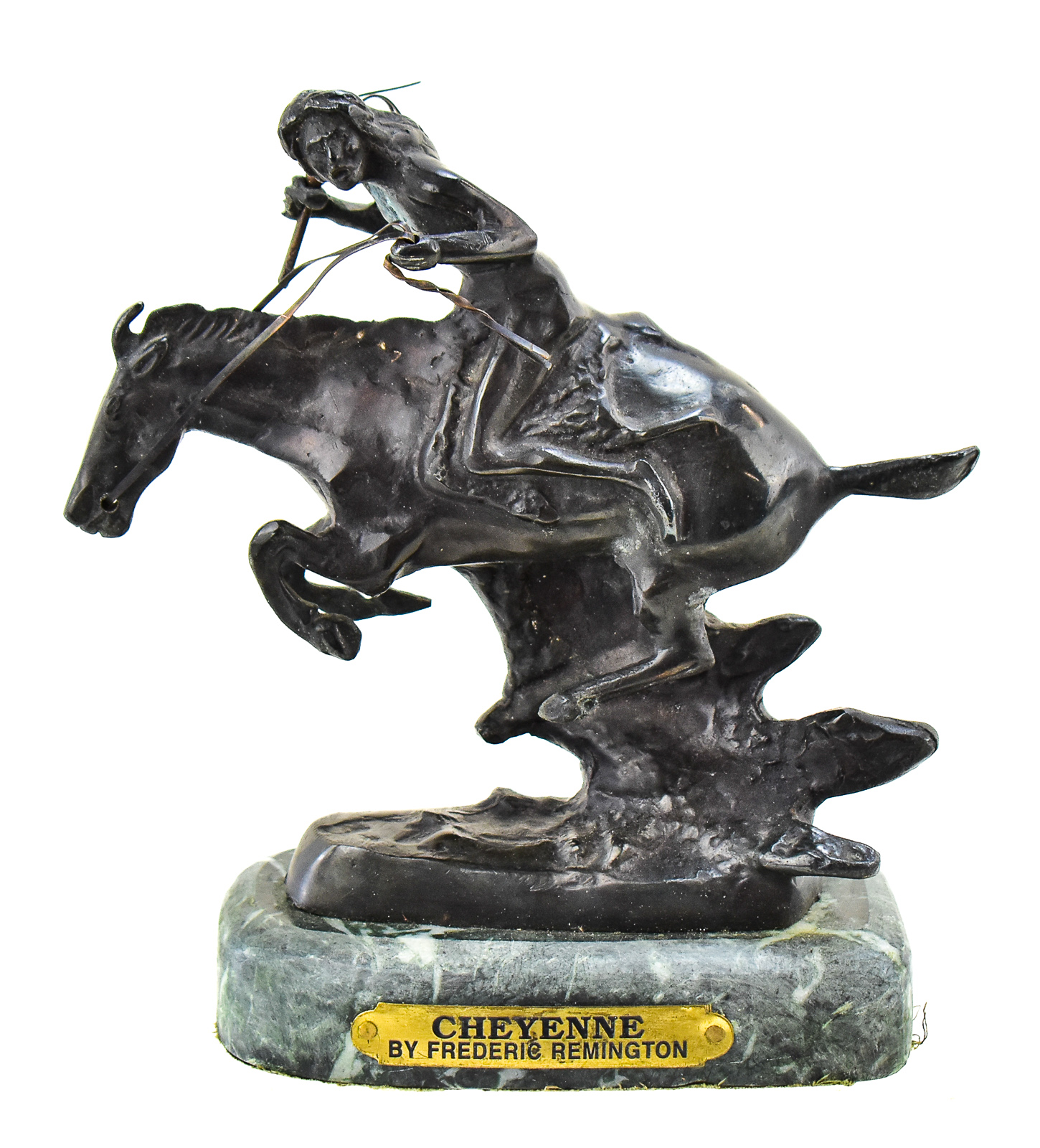 "CHEYENNE" BRONZE STATUE