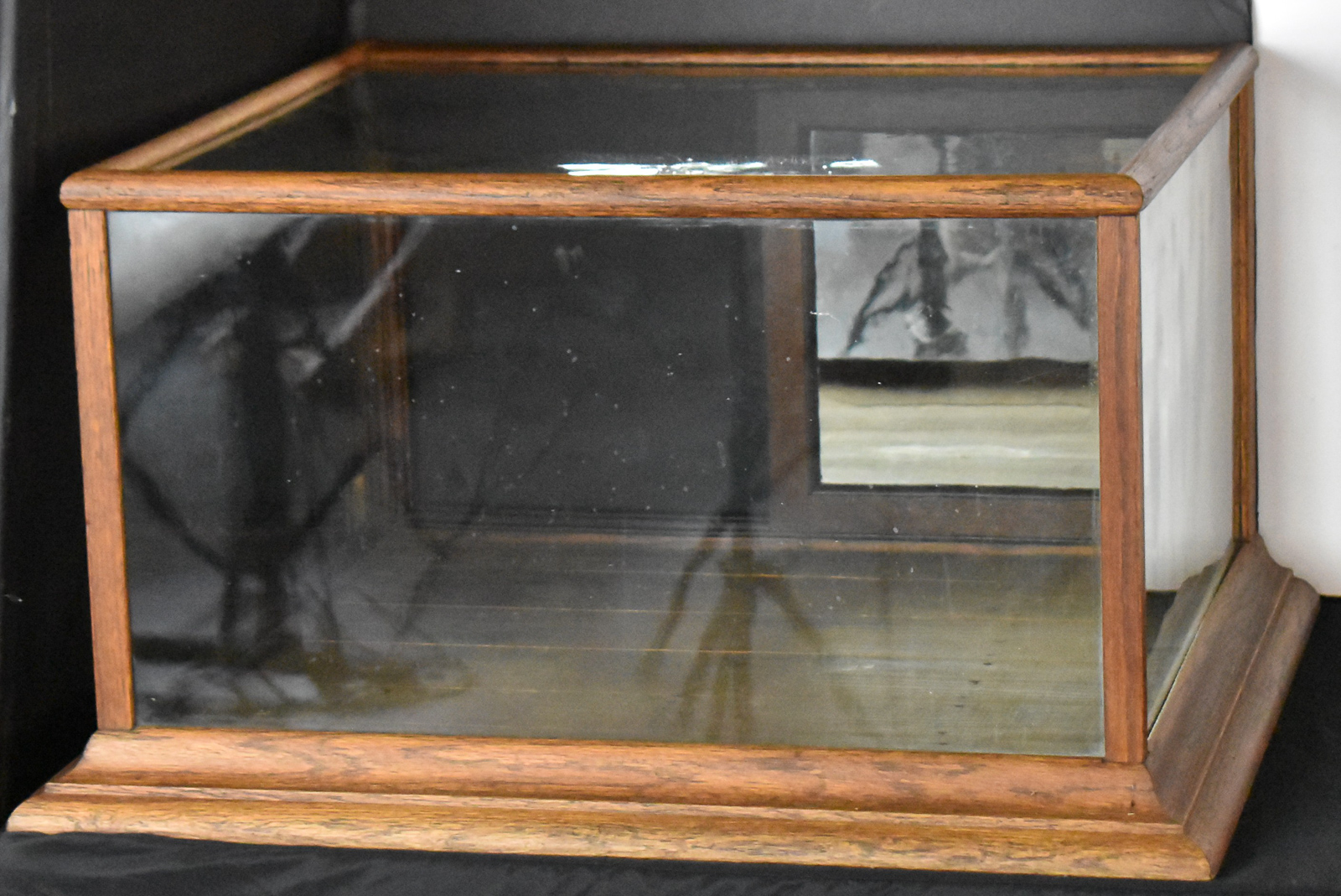 OAK TABLE-TOP STORE DISPLAY CASE
