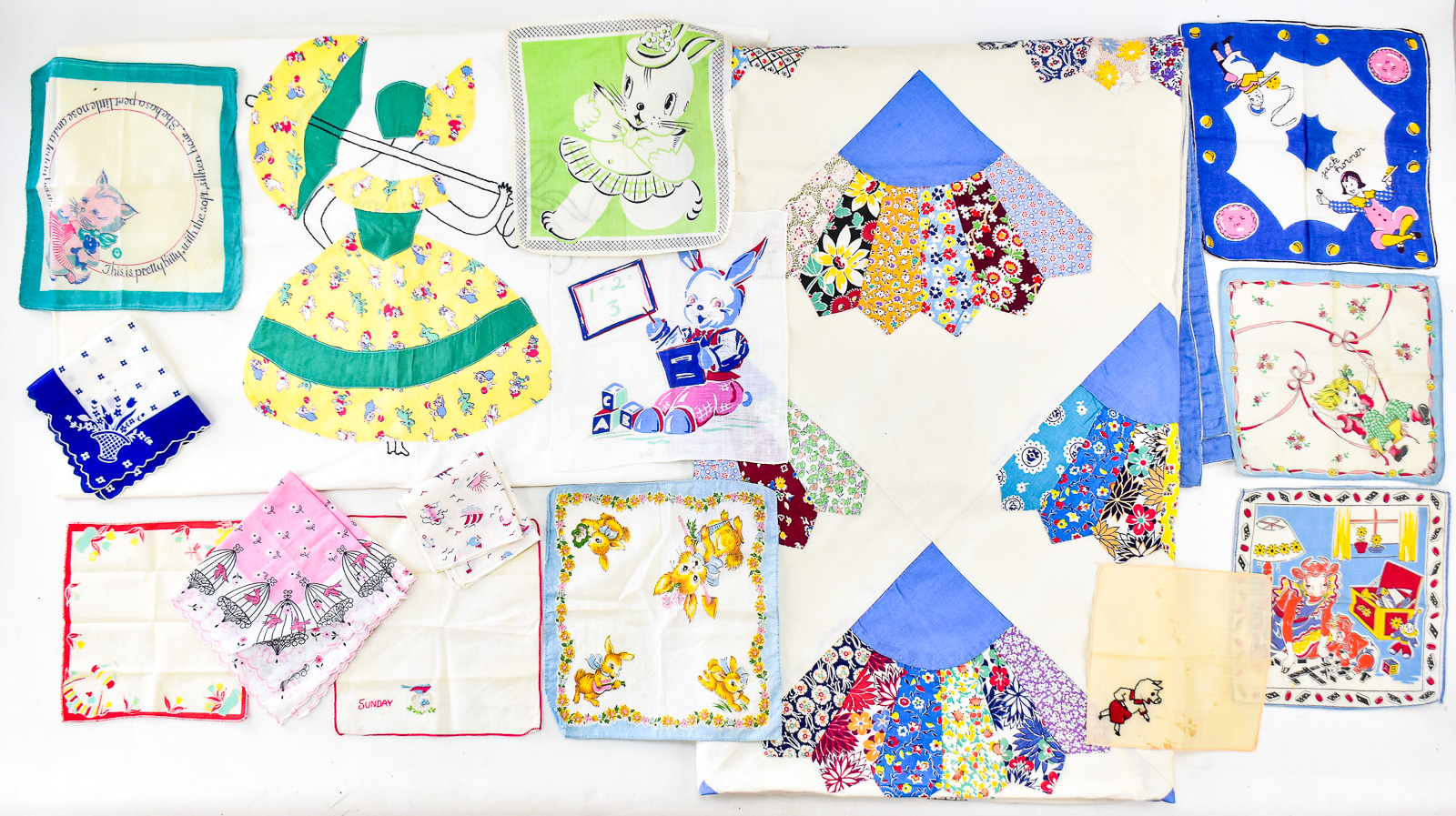 CHILDREN'S HANDKERCHIEFS AND PATCHWORK QUILTS