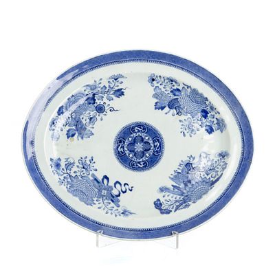 Chinese Fitzhugh porcelain platter, Jiaqing. China, Jiaqing , export porcelain, blue and white 