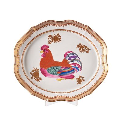 VISTA ALEGRE - Travessa 'Dallas' em porcelana. Portugal, porcelana da fábrica Vista Alegre 