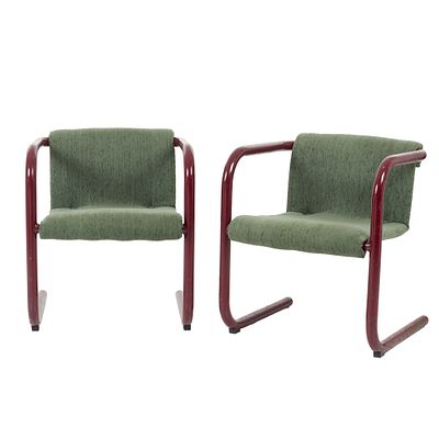KNUD FRIIS and ELMAR M. NIELSE (c. 1980) - Pair of 'Cantilever' armchairs. Denmark, c. 1980 