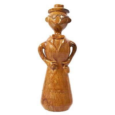 ROSA RAMALHO (1888-1977) - Alfonso Castelao. Glazed folk clay sculpture, representing the 