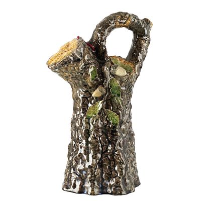 Jug 'trunk' in faience from Caldas da Rainha. Faience from Caldas da Rainha, 19th/20thC, made by 