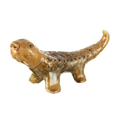 ROSA RAMALHO (1888-1984) (Attrib.) - Lizard. Sculpture in glazed folk clay, unsigned. Minor 