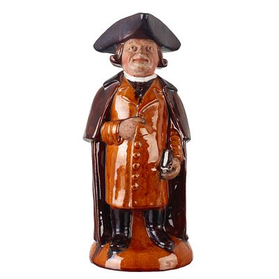 Caldas earthenware Toby Jug. Caldas da Rainha earthenware, 19th/20th century, polychrome glazed 