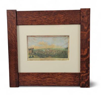 DARD HUNTER III ARTS & CRAFTS FRAME. Chillicothe, Ohio, 21st century, oak. Currently holding a 