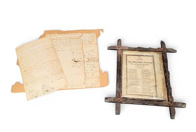 COLLECTION OF OHIO DOCUMENTS. Includes an 1819 Washington County court document (signatures 