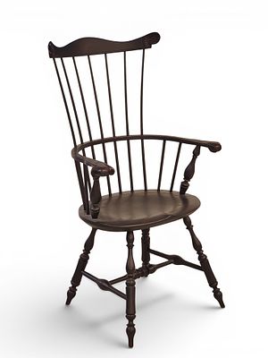 WINDSOR FANBACK WINDSOR ARMCHAIR. Lawrence Crouse, Kearneysville, West Virginia, 20th century 