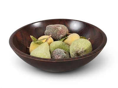 DECORATED BOWL BY DAVID T. SMITH. Morrow, Ohio, 20th-21st century. Turned bowl with original 