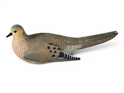 CARVED MOURNING DOVE BY WILLIAM HANEMANN (B. 1947). New Orleans, Louisiana, signed and dated 