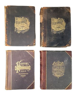 FOUR 19TH-CENTURY OHIO REGIONAL HISTORIES. History of Portage County, Ohio, Warner, Beers: 1885; 