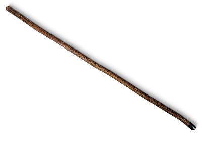 FOLK ART "NEW DEAL" WALKING STICK. Folksy stick carved with "TO REMEMBER THE NEW DEAL NRA 1933." 