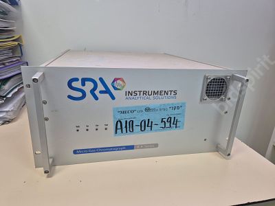 מכשיר אנליזה לגזים MICRO GC של חברת SRA דגם R series המנתח יכול להכיל 1 עד 3 מודולים אנליטיים