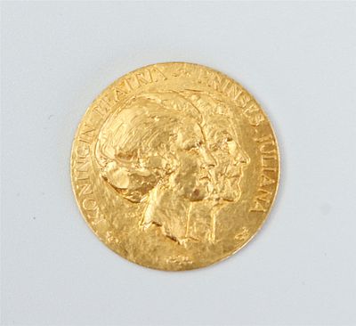 Gold coin, Abdication/Inauguration April 30, 1980. 7 grams.