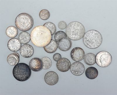Collection of various Guilders in silver, mid/second half of the 20th century.
