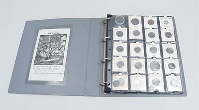 Collection of antique Dutch coins including 18th-century Duiten. Must be seen.