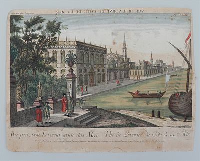 Lot of various colored 19th-century prints.