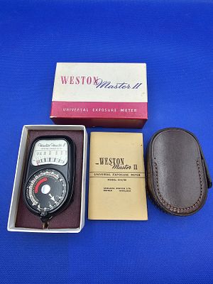 Weston Master II Universal Exposure Meter with Case and Box