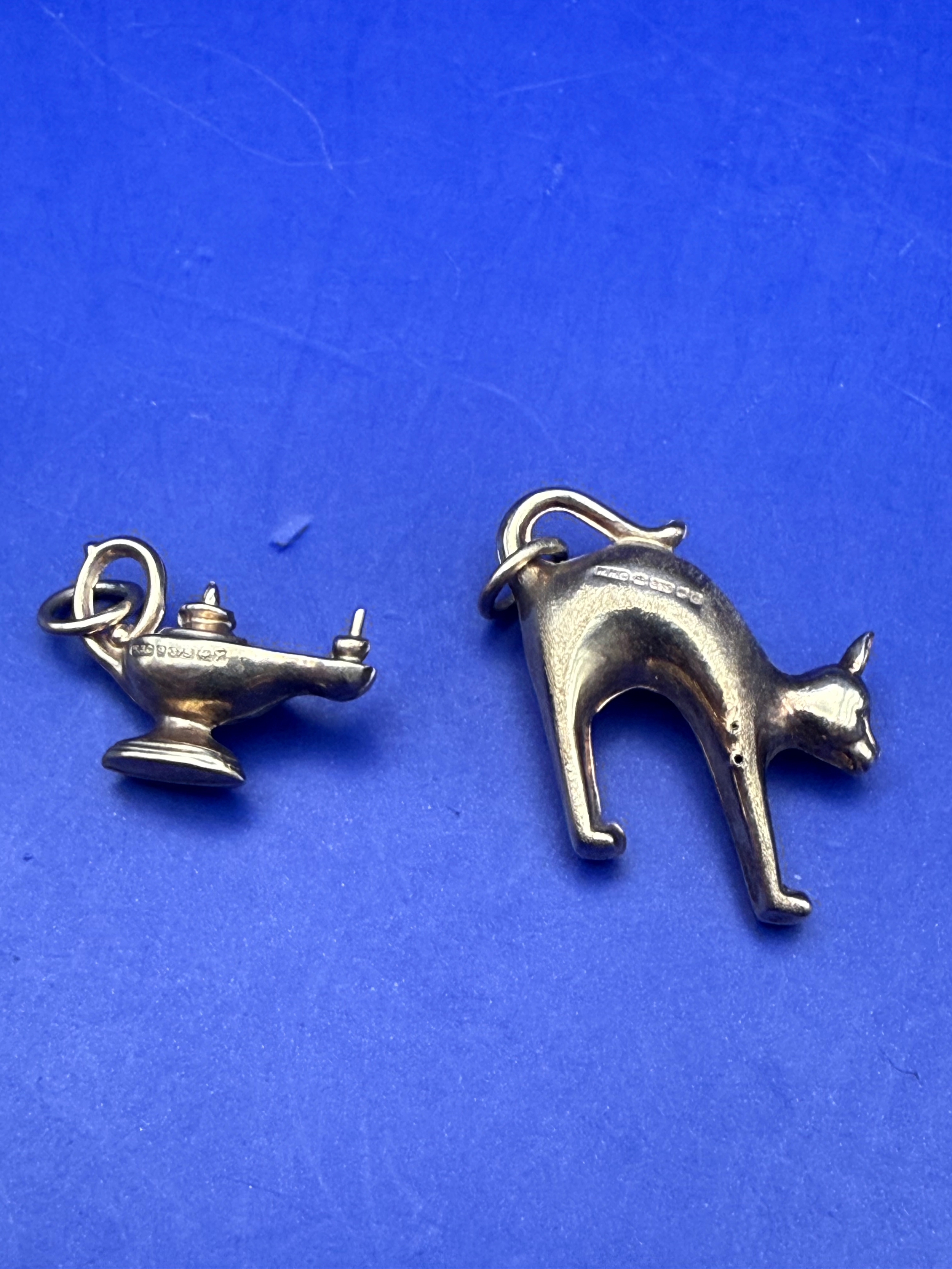 Circa Mid To Late 20th Century Two Hallmarked 9ct Gold Novelty Charms