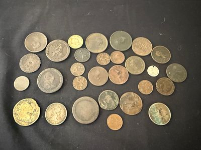 Mixed Collection Of British Coins And Tokens Dating From The 18th To 20th Century Including 