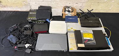 Mixed Collection Of Late 20th And Early 21st Century Networking Equipment Including Cisco 