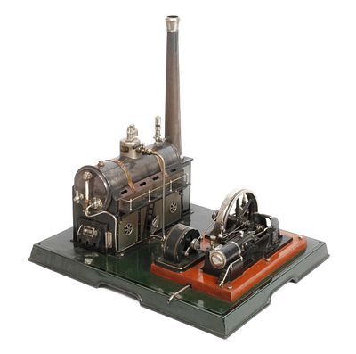 Märklin große Dampfmaschine mit TransportkisteModell 4146/91/9, Bauzeit 1926-1932, mehrfach
