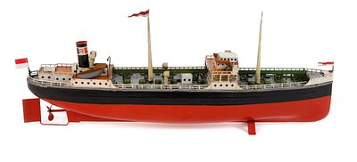 Fleischmann Tanker "Esso"Modell 856, um 1930/1948, Firmenlogo GFN im Dreieck, Prägeschriftzug