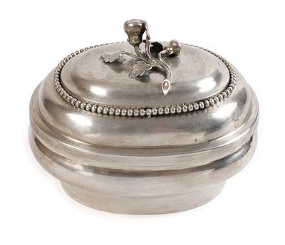 Zuckerdose SiebenbürgenEnde 18. Jh., Silber mit Beschaupunze Sibiu/Hermannstadt, Meistermarke 